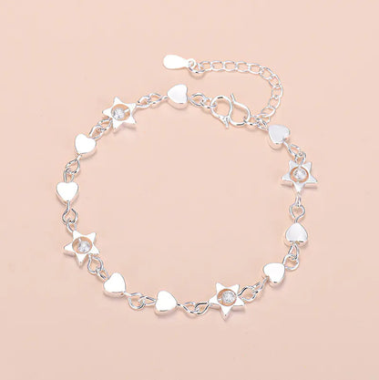 Chic Geometric Heart Bracelet