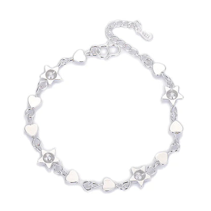 Chic Geometric Heart Bracelet