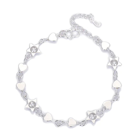 Chic Geometric Heart Bracelet