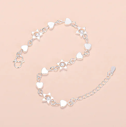Chic Geometric Heart Bracelet
