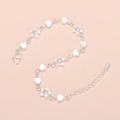 Chic Geometric Heart Bracelet